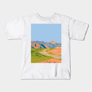 Quebrada de las Conchas or Quebrada de Cafayate in Argentina WPA Art Deco Poster Kids T-Shirt